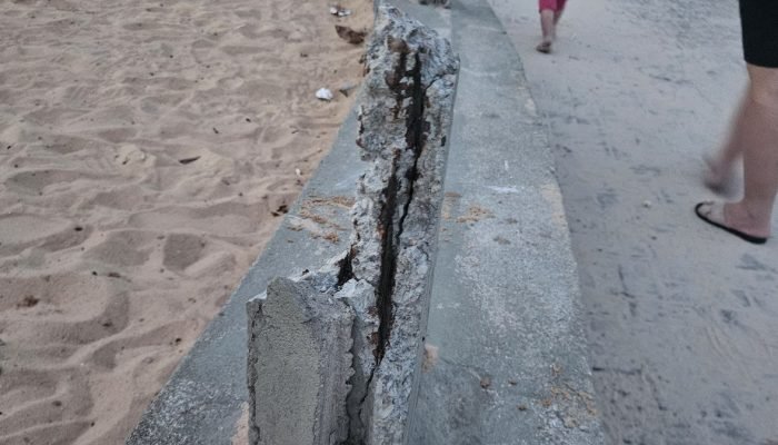 Vergalhões Expostos em Boa Viagem Preocupam Moradores e Cobram Ação da Emlurb