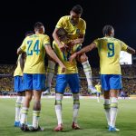 Casemiro celebra gol do Brasil na vitória por 3 a 1 sobre a Croácia — Foto: Case