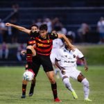 Foto: Lance de Biel no jogo entre ABC x Sport pela 2ª rodada da Copa do Nordeste