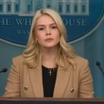 Foto: 1 de 1 Karoline Leavitt, porta-voz da Casa Branca do governo Trump - Foto: