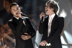 Foto: 1 de 1 Harry Styles com Liam Payne, do One Direction - Foto: Getty Images