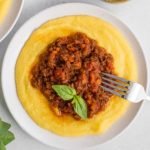Carne moída com polenta — Foto: 1 de 1 Carne moída com polenta - Foto: Guia da C