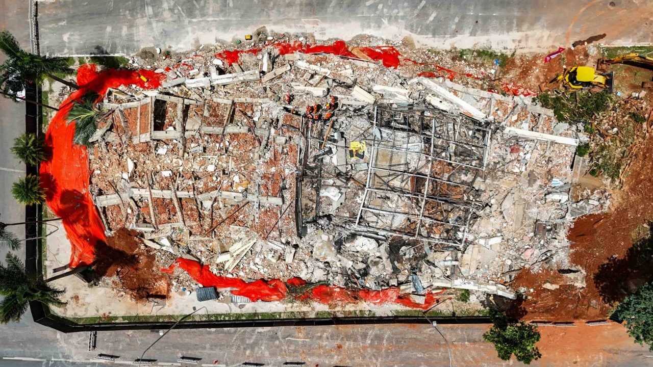 Foto: 1 de 1 O Corpo de Bombeiros Militar do Distrito Federal CBMDF faz simulaç