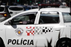 Foto: 1 de 1 Policia Militar de São Paulo PMSP PM SP durante policimento na capi