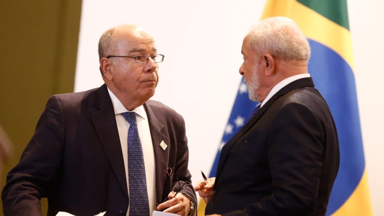 Foto: 1 de 1 governo Lula Ministro das Relações Exteriores Mauro Vieira e presid