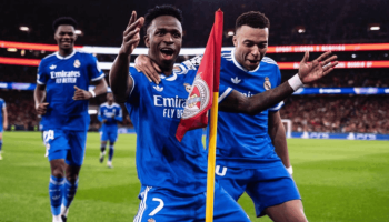 Vini Jr. havia celebrado com danças e gestos em direção à torcida e trocado pala