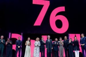 Foto: Da esquerda para a direita: Michael Stütz, Jacqueline Lyanga, Sean Baker,