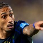 Raphinha, atacante da Seleção Brasileira — Foto: Raphinha, atacante da Seleção B