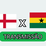 Imagem das bandeiras de Inglaterra e Gana — Foto: Imagem das bandeiras de Inglat