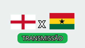 Imagem das bandeiras de Inglaterra e Gana — Foto: Imagem das bandeiras de Inglat