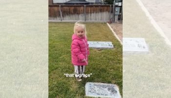 Foto: 1 de 1 Menina no cemitério - Foto: TikTok/Reprodução