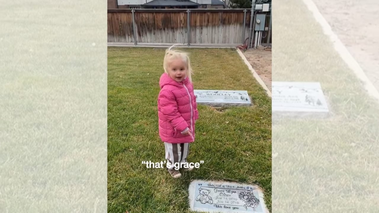 Foto: 1 de 1 Menina no cemitério - Foto: TikTok/Reprodução