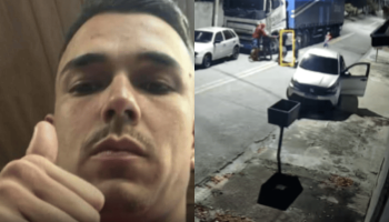 Foto: 1 de 1 Colagem colorida de homem achado morto após ser agredida em tentati