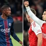 Ousmane Dembélé (PSG) e Gabriel Martinelli (Arsenal) - Reprodução/Instagram — Fo