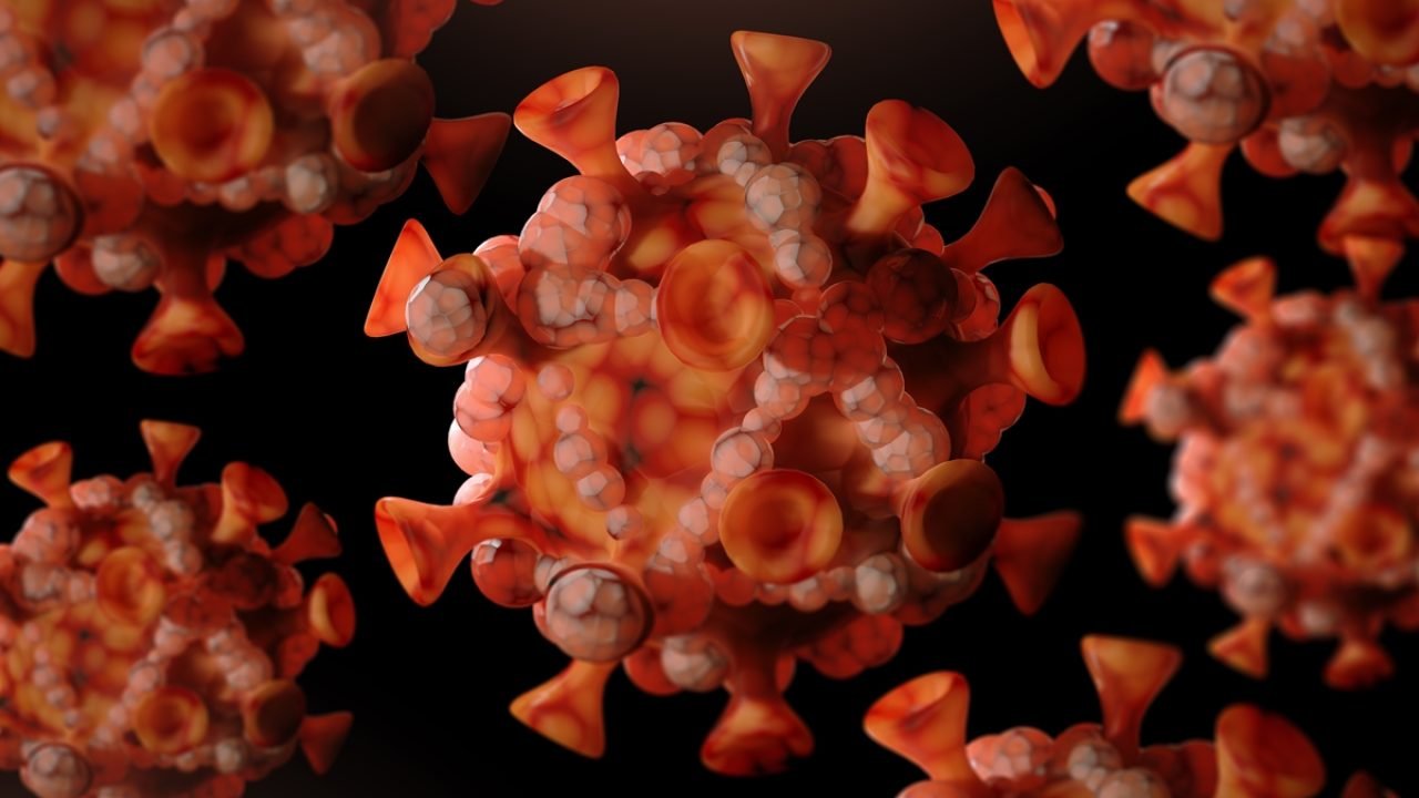 Foto: 1 de 1 Imagem colorida mostra vírus mpox - Metrópoles - Foto: Uma Shankar