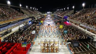 Desfile em homenagem ao presidente Lula — Foto: Crédito da imagem sugerido