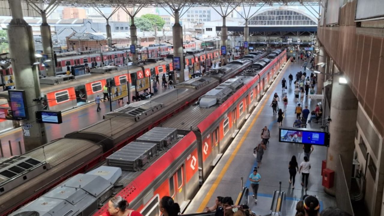 estacao-cptm Foto: 1 de 1 Imagem colorida mostra Estação da CPTM em São Paulo - Metrópoles -