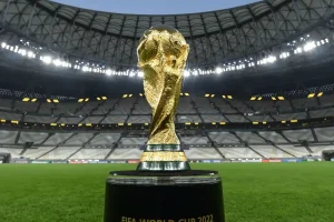 Imagem da taça da Copa do Mundo de 2022 — Foto: Imagem da taça da Copa do Mundo
