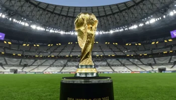 Imagem da taça da Copa do Mundo de 2022 — Foto: Imagem da taça da Copa do Mundo