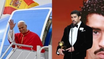 Foto: 1 de 1 Imagem colorida, “Ver Bad Bunny ou o papa?”: Leão XIV brinca sobre