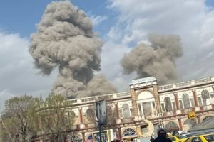 Foto: 1 de 1 Bombardeio - Foto: Redes sociais/ reprodução