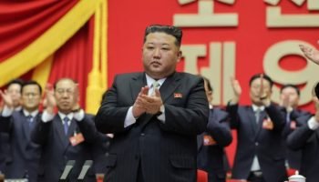 Na imagem, Kim Jong-un no 9º congresso do Partido dos Trabalhadores da Coreia —