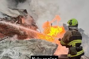 Ataques da Rússia contra a Ucrânia — Foto: Imagem divulgada pelo presidente ucra