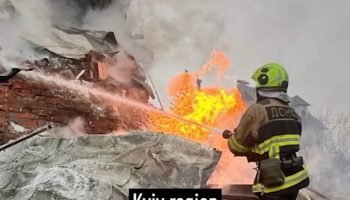 Ataques da Rússia contra a Ucrânia — Foto: Imagem divulgada pelo presidente ucra