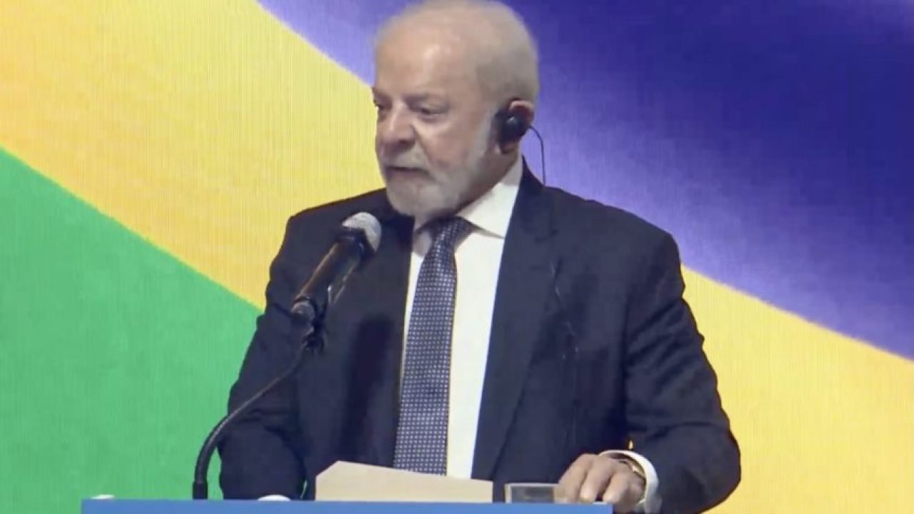 Screenshot Foto: Durante discurso no fórum da ApexBrasil, Lula voltou a falar sobre a impor