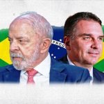 Foto: 1 de 1 Lula x Flávio Bolsonaro - Foto: Carla Sena/ Arte Metrópoles