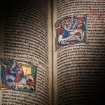 Imagem colorida de manuscrito medieval — Foto: 1 de 1 Imagem colorida de manuscr