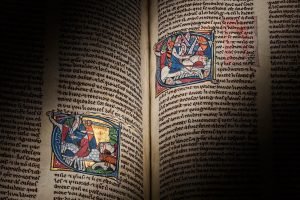 Imagem colorida de manuscrito medieval — Foto: 1 de 1 Imagem colorida de manuscr