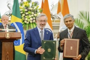 Foto: Os 2 governos assinaram 8 acordos de cooperação; na imagem, Márcio Elias R