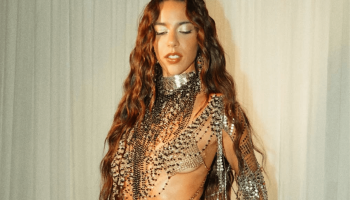 look de brilhos e transparência de marina sena — Foto: 1 de 1 foto com cor. look