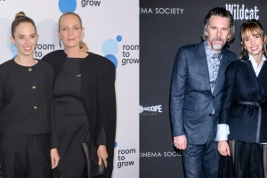 Maya Hawke e Christian Lee Hutson no dia de seu casamento em Nova York. — Foto: