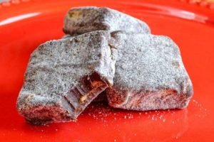 Foto: 1 de 1 palha italiana servida em prato colorido - Foto: Pedro Santos/Divul