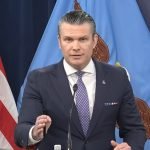Secretário de guerra dos Estados Unidos, Pete Hegseth — Foto: 1 de 1 Secretário