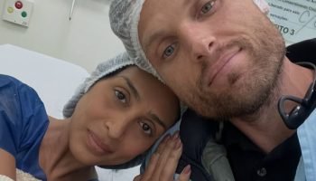 A ex-BBB Amanda Djehdian e o marido, Mateus Hoffmann — Foto: 1 de 1 Imagem color