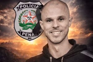 Foto: 1 de 1 Policial penal morre soterrado após salvar esposa e vizinhos em Jui