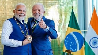 Presidente Luiz Inácio Lula da Silva durante encontro com autoridades indianas.