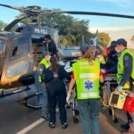PRF atropelado em SC recebe transfusão de sangue na rodo — Foto: 1 de 1 Imagem c