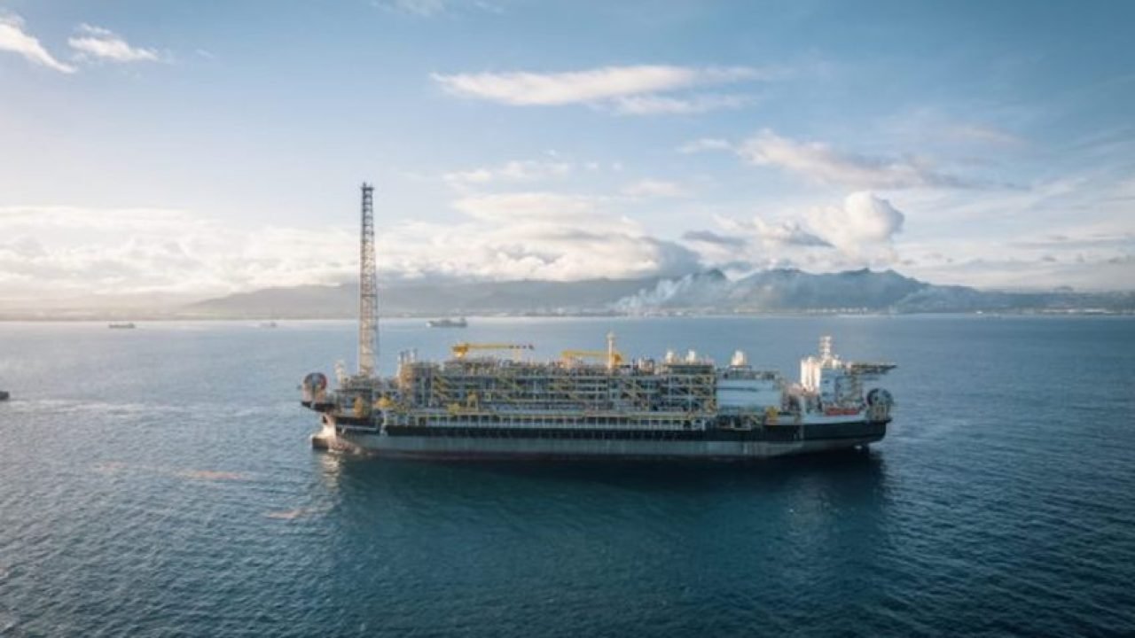 producao-petroleo-brasil-ppsa-848×477-1 Na imagem, plataforma flutuante de produção de petróleo no pré-sal — Foto: Na im