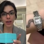 Relógio de luxo some após influenciadora passar no raio-x em aeroporto de — Foto