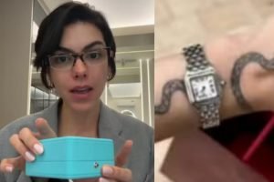 Relógio de luxo some após influenciadora passar no raio-x em aeroporto de — Foto