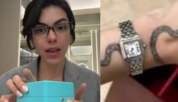 Relógio de luxo some após influenciadora passar no raio-x em aeroporto de — Foto