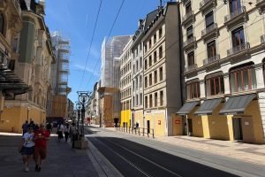 Ruas de Genebra, na Suíça, às véspera da cúpula do G7 na França — Foto: Ruas de