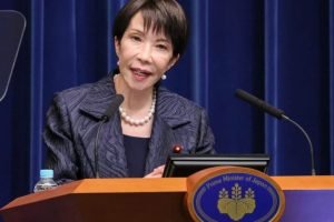 Foto: Na imagem, a primeira-ministra do Japão, Sanae Takaichi