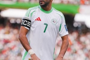 Riyad Mahrez, atacante e capitão da Argélia — Foto: Riyad Mahrez, atacante e cap
