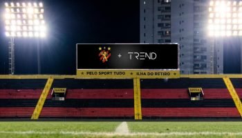 Imagem do conceito do placar digital em LED na Ilha do Retiro - Divulgação — Fot