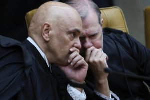 Foto: Na imagem, os ministros do STF Alexandre de Moraes (à esq.) e Dias Toffoli